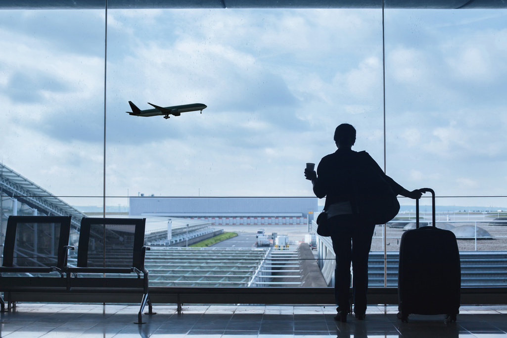 traveler in airport